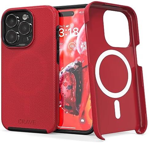 Dual Guard for iPhone 15 Pro Case, Compatible with MagSafe Shockproof Protection