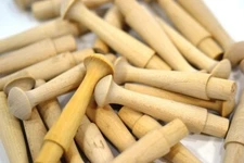 3-1/2" Shaker Pegs, Unfinished Wood, Pegs for making Peg Rails, Coat Racks