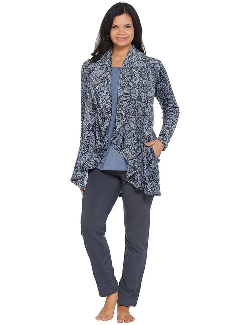 Pajamas Carole Hochman Piece Lounge Set Carole Hochman Grey