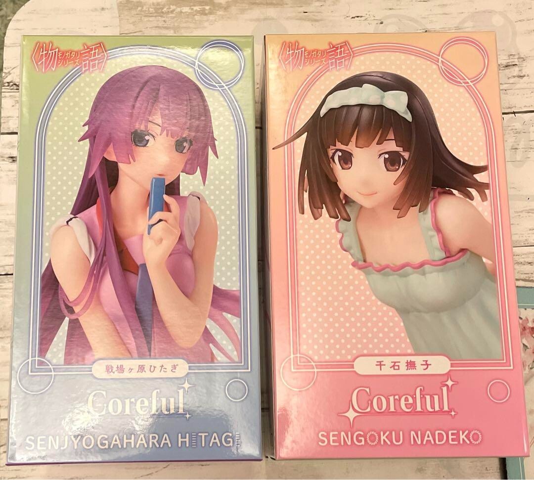 Monogatari series Hitagi & Nadeko Sengoku Limited Coreful Figure