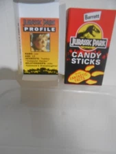Barratts Jurassic Park  (Lex) Empty Sweet Packet incl. Slider