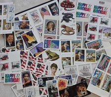Unused 60 of Multiples & Strips & Singles of 37¢ US Postage Stamps USA FV $22.20