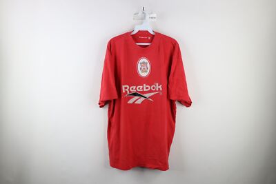 Vintage 90s Reebok Mens XL Distressed Spell Out Liverpool FC