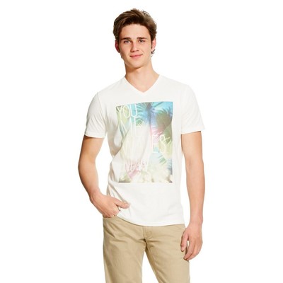 Mossimo Supply Co. Mens You Me Waves Now V Neck T-Shirt