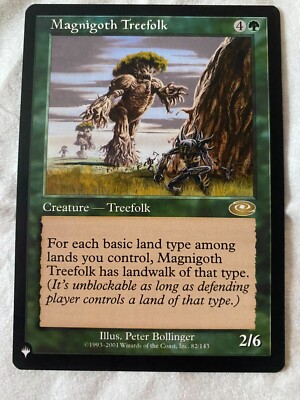 MTG Tales of Middle-Earth LOTR MAGNIGOTH TREEFOLK Card #82 NM | eBay