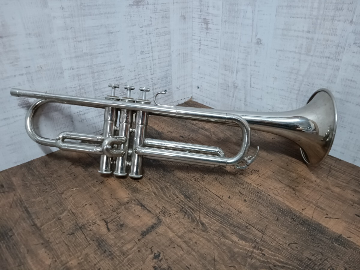 ヤマハ　トランペット　YTR-135 シルバー　YAMAHA N1264 YAMAHA YTR-135 Trumpet Silver Color with No Hard Case Used