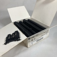 Box of 50 Allen Bradley 1492-W3TW Black Terminal Blocks - New