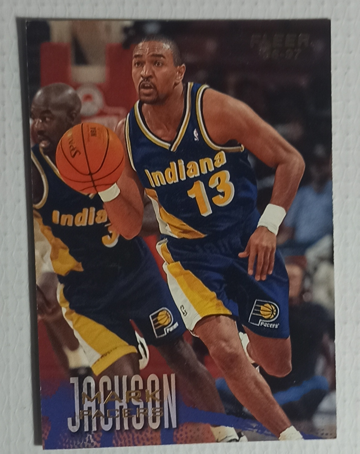 NBA FLEER 1996 / 97 # 44 INDIANA PACERS MARK JACKSON COLLECTIBLE CARD