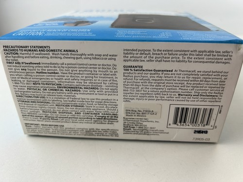 Thermacell Radius Zone Mosquito Repellent, No Spray, Scent Free, Rechargeable - Picture 5 of 5