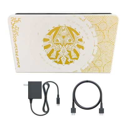 Nintendo Official Switch OLED Dock (Zelda TotK) +HDMI Cable+AC