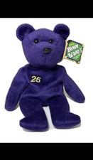 Mark McGwire 25 Salvino's Bamm Beano Plush Bear Purple Beanie Baby