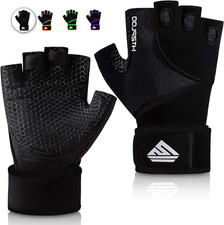 Guantillas Gym Guantes De Gimnasio Para Mujer Hombre Bicicleta pad large