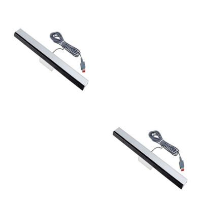 US 2 Pack 7.5FT Wired Infrared Sensor Bar for Nintendo Wii Wii U Remote