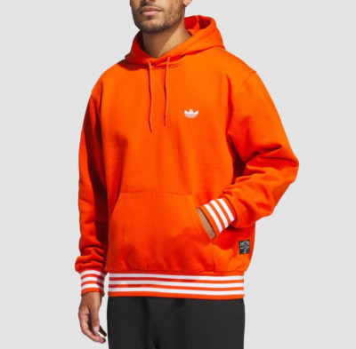 Adidas Men Heavyweight French Terry Shmoofoil Hoodie IX9012 Collegiate Orange XL