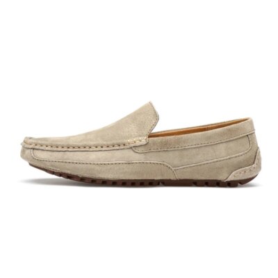 Man's Loafers Soft Casual Shoes Slip on Flat Driving Shoes Handmade Moccasins