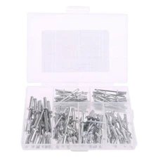 120 Pcs Aluminum Blind Rivets Open End Decorating Fastener Nails ?Pop Rivets