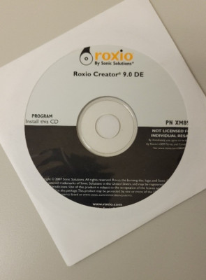 Roxio Creator 9.0 DE CD/DVD Burning Software P/N XM893