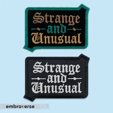 Strange and Unusual Embroidered Patch, Gothic Style Personal Expression, Iron On