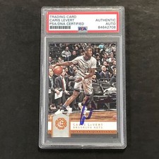2016-17 Panini Excalibur #15 Caris Levert Signed Card AUTO PSA Slabbed Nets RC