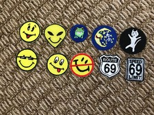 Lot Of 10 Fun Iron On Patches O New