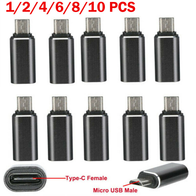 1/10x USB 3.1 Type C Female to Micro USB Male Adapter Converter
