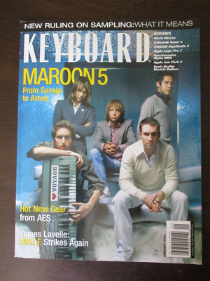 KEYBOARD MAGAZINE JANUARY 2005 MAROON 5 JAMES LAVELLE UNKLE ALESIS MICRON MUSIC