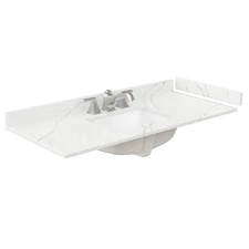 Wyndham Collection WCFQC348STOPUNS-Q 48" Quartz Vanity Top - Giotto Quartz