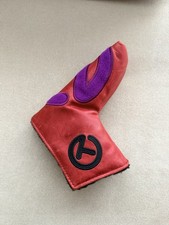 Scotty Cameron Circle T Red And Purple Cashmere Real Leather Headcover Cover