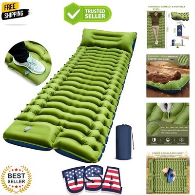Camping Sleeping Pad, Ultralight Camping Mat with Pillow, Built-in Foot Pump ...