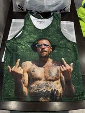 JUSTIN BIEBER COACHELLA 2026 MERCH FINGERS UP TANK TOP JERSEY SZ S SHIPS NOW  