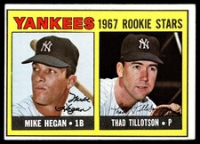 1967 Topps #553 Yankees 1967 Rookie Stars (Mike Hegan / Thad Tillotson)