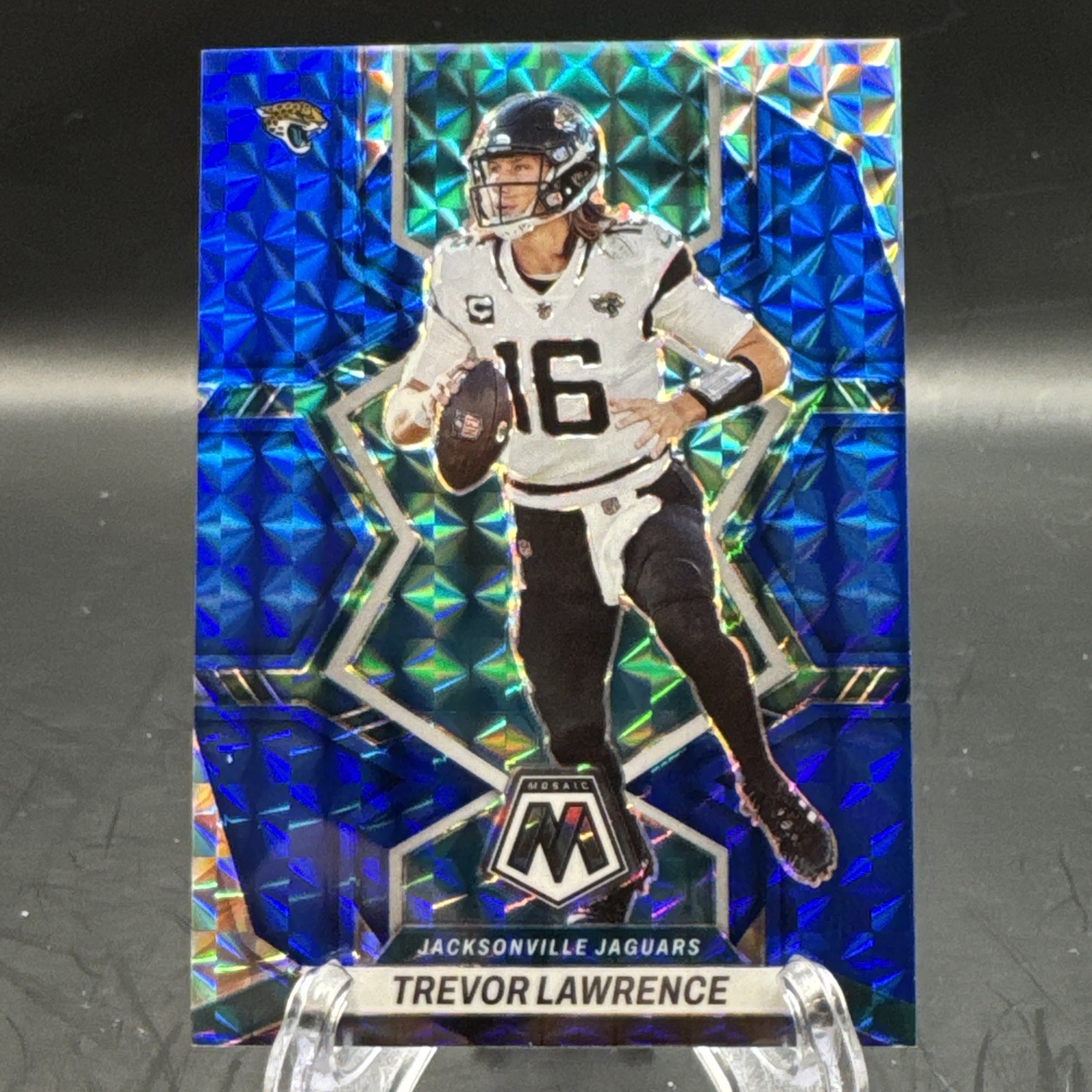 2022 Panini Mosaic - Trevor Lawrence #88 Blue Mosaic Prizm /99 JAGUARS