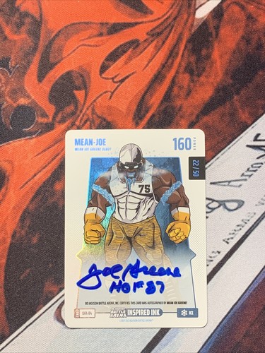 Bo Jackson Battle Arena Mean-Joe Greene Inspired Ink Ice /50 Auto #BFA-84