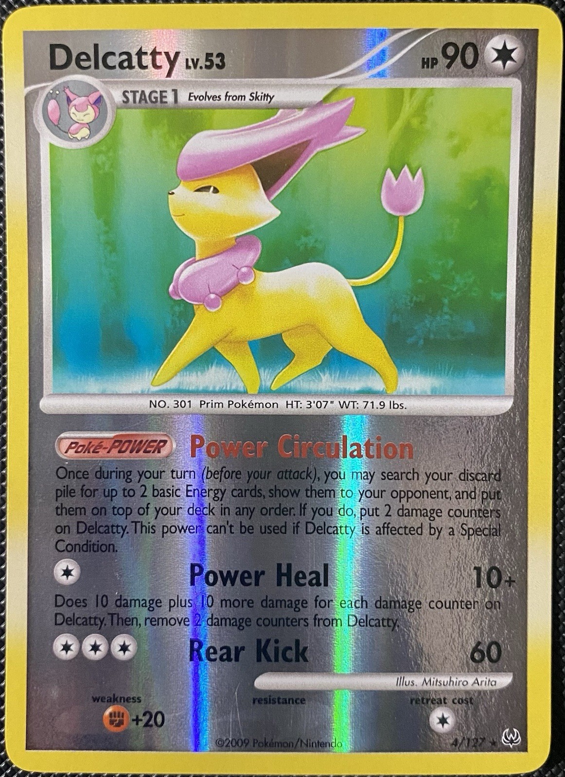 Delcatty 4/127 Platinum Reverse Holo - Pokémon Card
