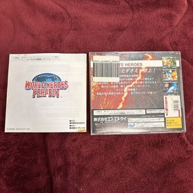 E12 World Heroes Perfect Sega Saturn Software Snk Adk 1995 Game