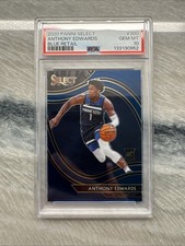 2020 Panini Select Courtside Blue Retail, Anthony Edwards