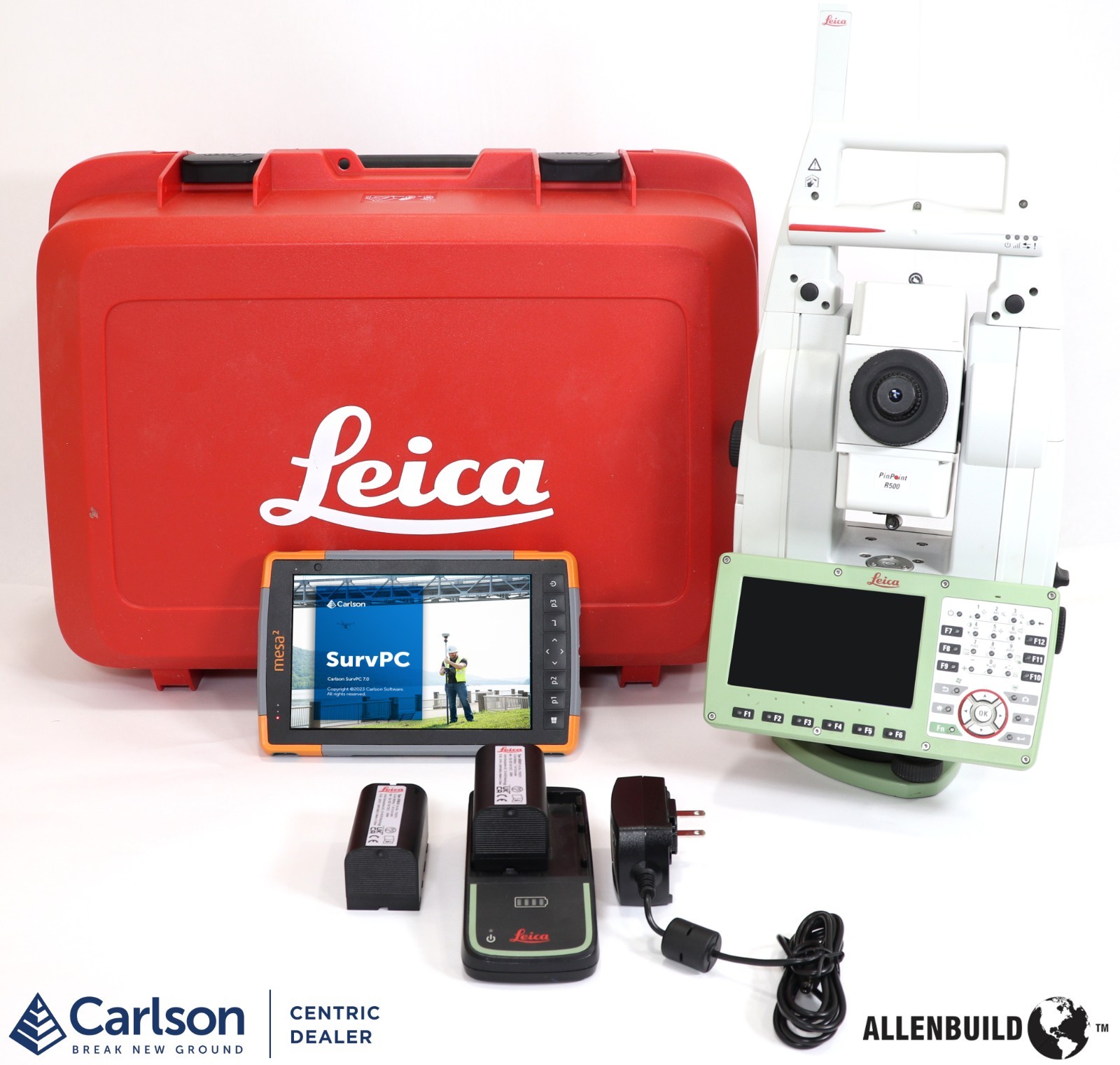 LEICA TS16 PinPoint R500 Robotic Total Station / Windows Tablet Running SurvPC