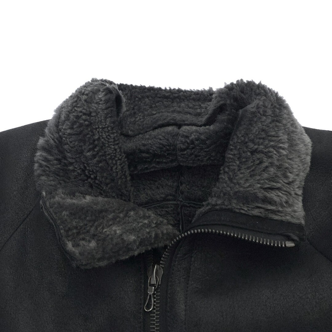 DEVOA Devore Mouton Leather Jacket Black 2 Used M… - image 4