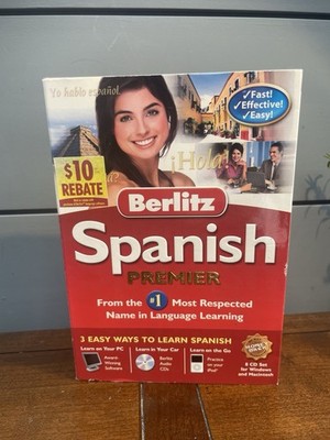 NEW Berlitz Spanish Premier - WIN /MAC / iPod / CDs (8 disc set)