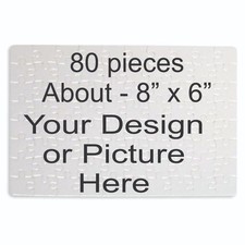 Custom Photo Puzzle 80 Piece 8x6 Your Picture Text Personalized Gift