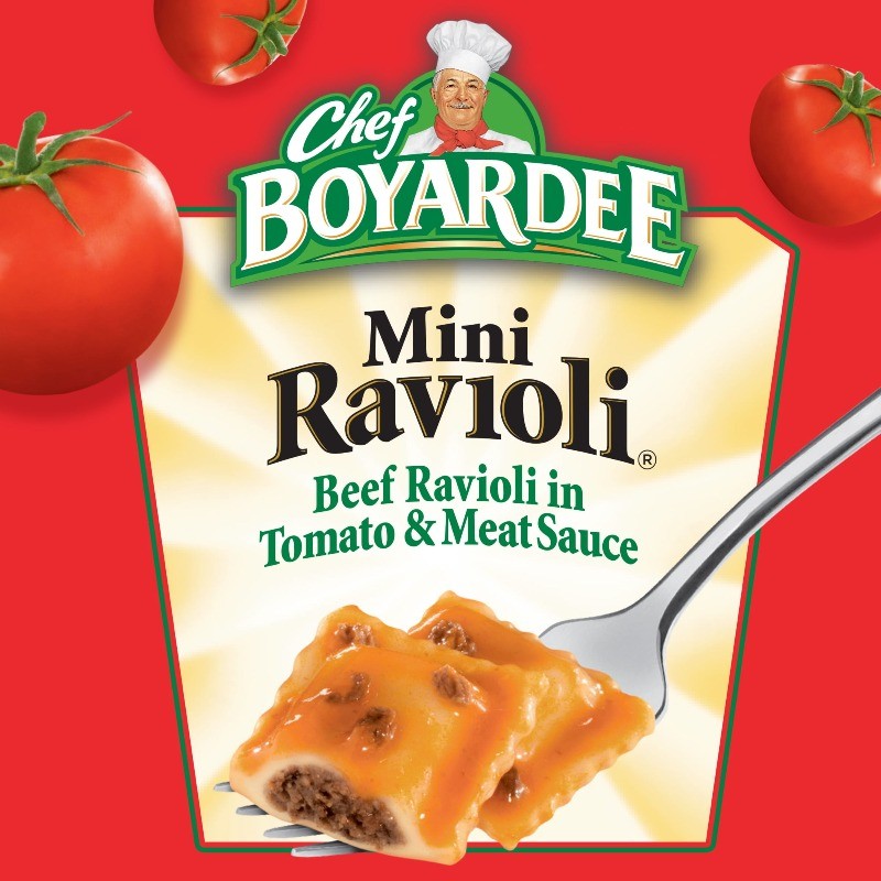 (2 pack) Chef Boyardee Ravioli, Beef Ravioli in Pasta Sauce,15 oz. Can (4 Pack)