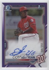 2021 Bowman Chrome Prospects Purple Refractor /250 Eddy Yean #CPA-EY Auto 0i6p