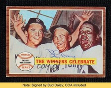 JSA Certified 1962 Topps New York Yankees Johnny Blanchard #237 COA READ 0q3