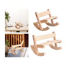 Puppenschaukelstuhl aus Holz, vielseitig einsetzbar, Dekoration,