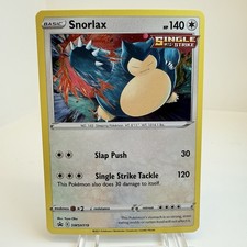 Snorlax SWSH119 Promo SWSH Black Star Pokemon TCG Holo Card quasi nuovo