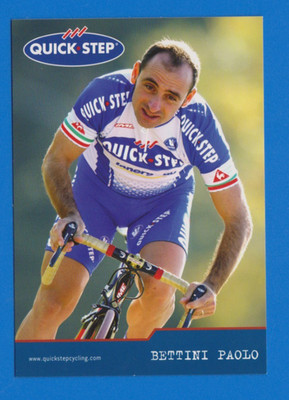 CYCLING cycling card PAOLO BETTINI team QUICK STEP 2005