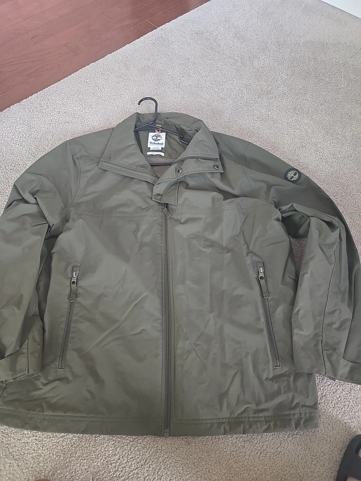 EUC Mens Timberland Waterproof Dark Olive Green Classic Jacket Size XL