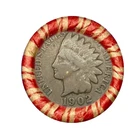 Vintage 1902 Indian Head Penny 1929-S Wheat Steel Small Cent Ends Roll Estate