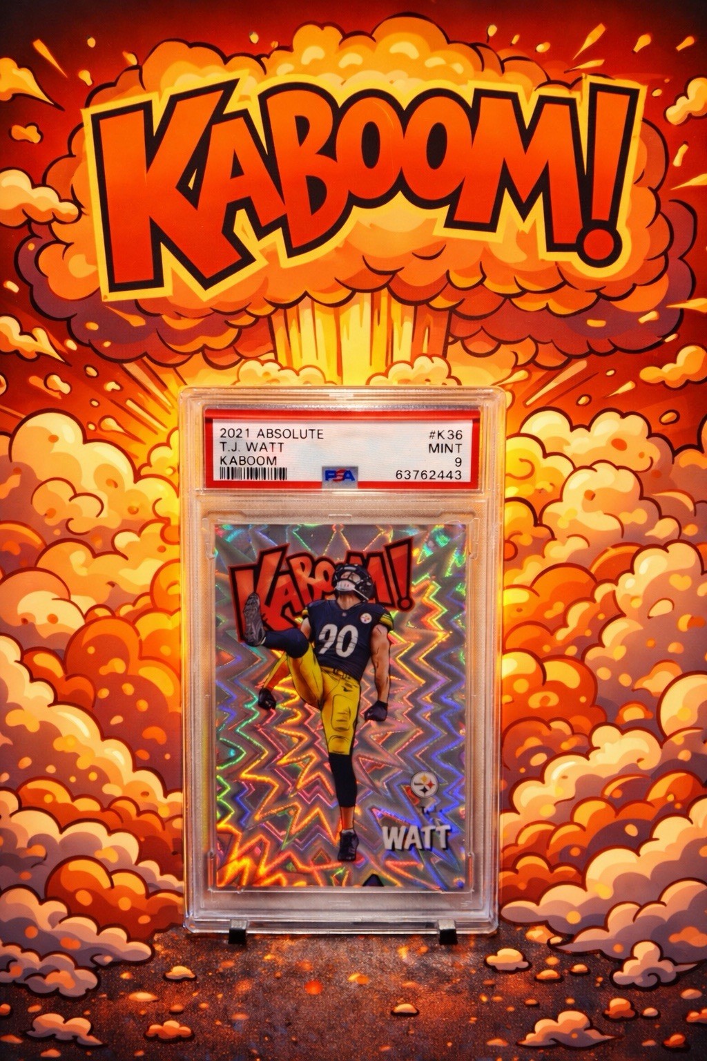 2021 Panini Absolute - Kaboom! T.J. Watt #K36 Steelers 