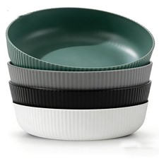 4-Color Set Pasta Bowls Large Unbreakable Plastic Serving Bowls Lightweight